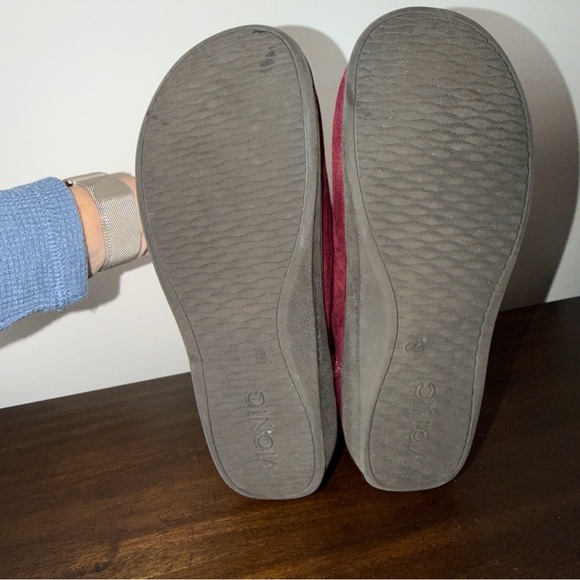 Vionic Fairfax Red Faux Fur Suede Winter Boots Ankle Booties Winter Size 9 - Picture 9 of 9